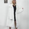 Winter Damen Faux Fuchs Pelz Langer Mantel Dick Langärmlig Flauschige Pelzjacke Elegant Mujer Pelzmantel Warm Fellig Zottelig Oberbekleidung