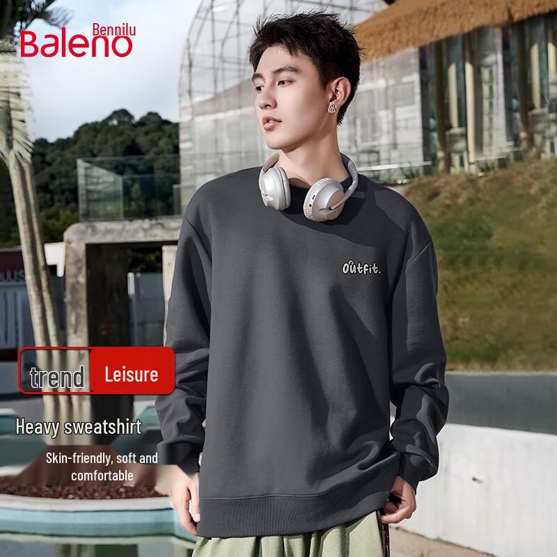 

Baleno Men s Heavyweight Mountain Style Crewneck Sweatshirt M
