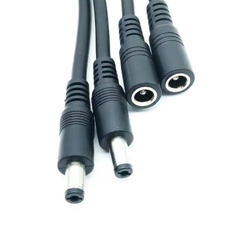 1PC DC 5.5mm*2.1mm 1 To 2 Connector Male To Female Plug DC Power Splitter Cable CCTV LED Strip Light Power Supply Adapter 18AWG