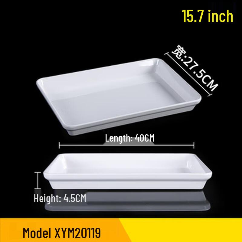 Rectangular Melamine Food Display Tray