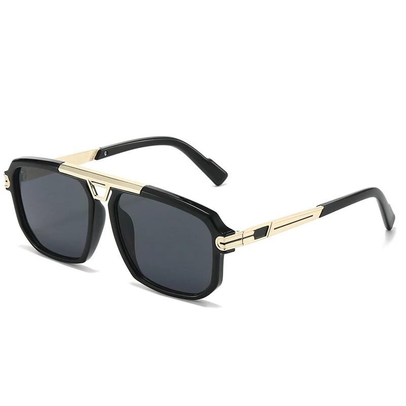 New Oversized Vintage Square Sunglasses for Women Men Fashion UV400 Classic Retro Shades Female Sun Glasses