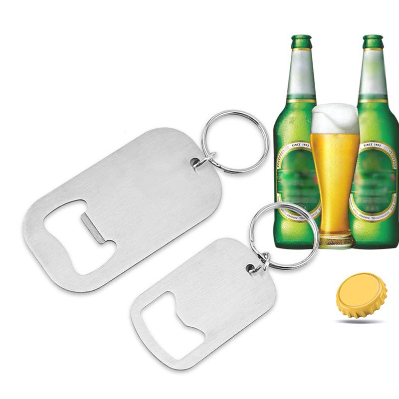 1 x kreativer Flaschenöffner-Schlüsselbund aus Edelstahl.