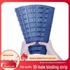 A4 Binding Strip, 10-Hole, Blue, 22.5mm Thickness, 50-Pack