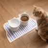 Leak-Proof Pet Placemat Anti Slip Cat Bowl Mat Cat Head Shaped Pet Meal Mat  Multi-Pet Household