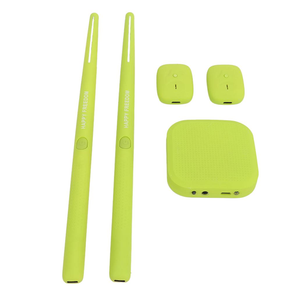 Virtual Drum Kit Virtual Reality Drum Set Portable Electronic Drum Set for Beginners Children Adults Green