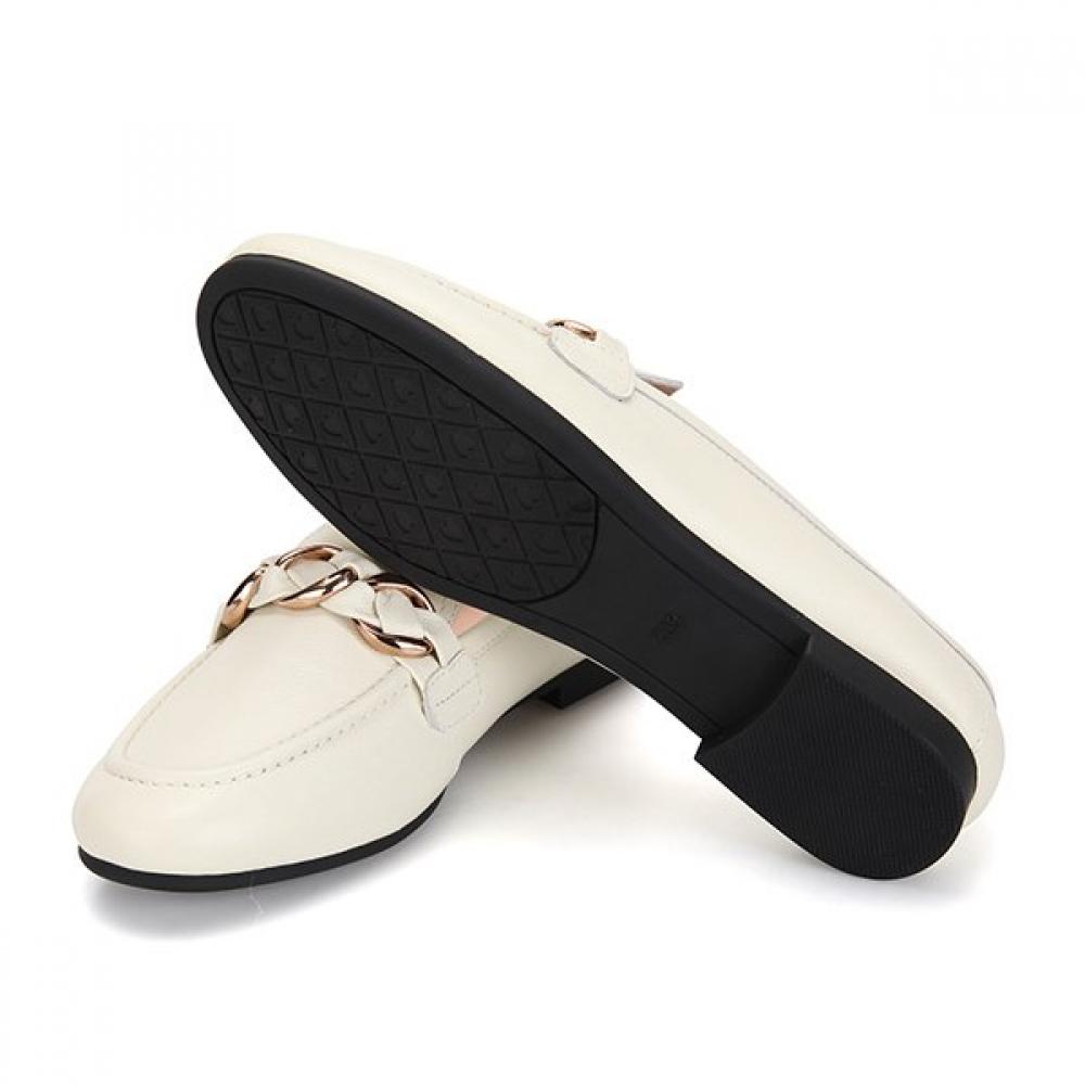 BARBARA Mocasin Femei 1.5cm Piele de miel Lanț Bbg140iv