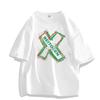 100% Cotton Summer T-shirt Trend Thin Color Breathable Casual Gothic Punk Style Harajuku Streetwear Oversize Gym Clothing
