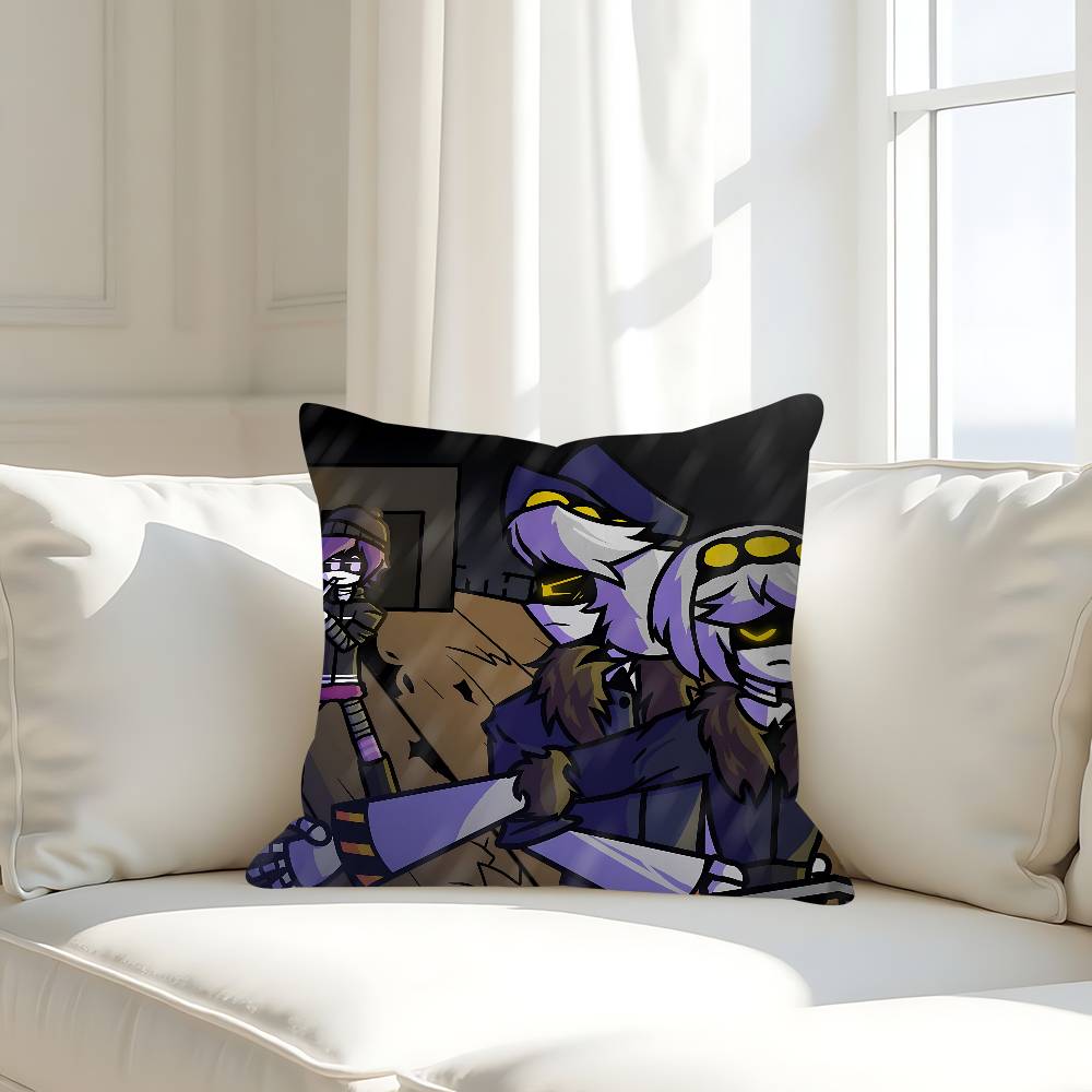Anime Murder Drones Povlak na polštář Odnímatelný Pratelný Potah na polštář – Celoroční Měkké Lněné