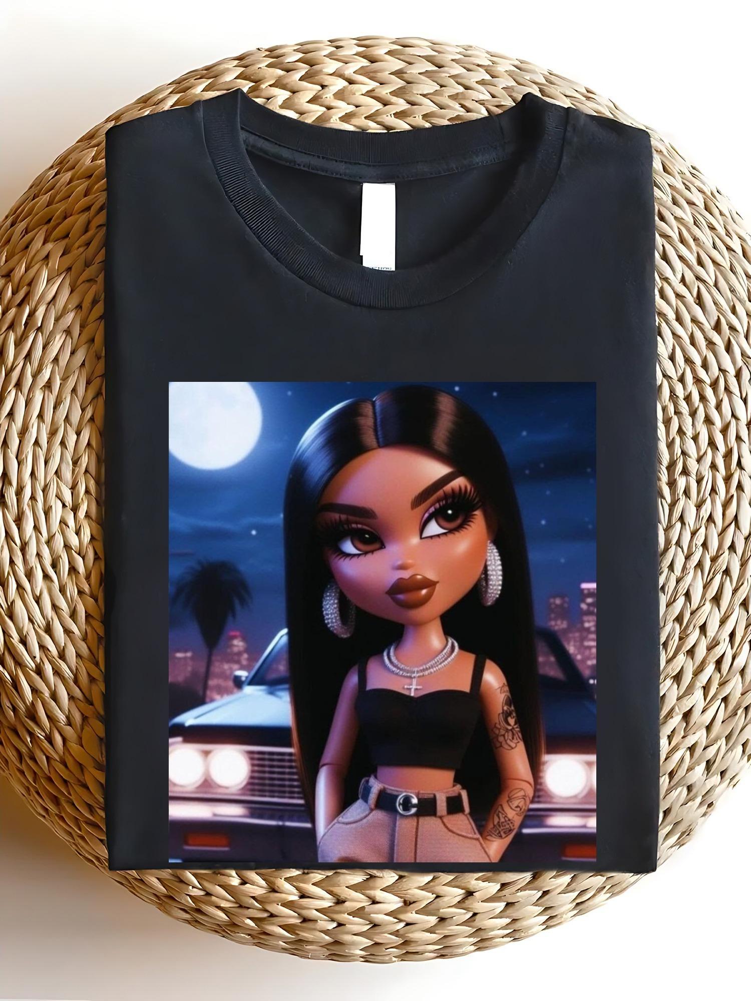 

American Style Retro Y2K Doll Womens Tshirt Summer New Item Unisex Casual Fashion Tshirt S