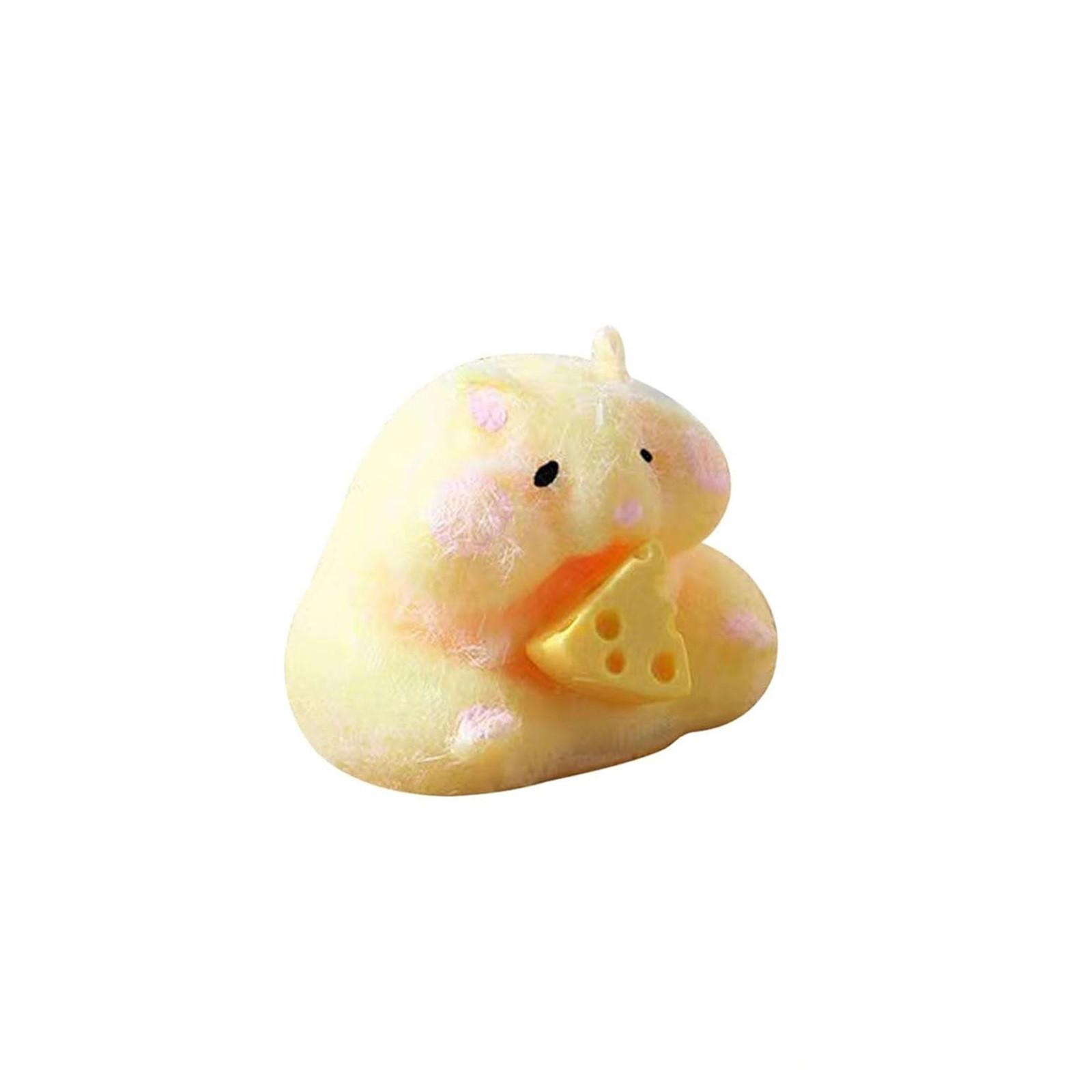 

Мультяшная игрушка-хомяк, дружелюбная игрушка, игрушки-щипки, милые игрушки, подарки для детей от 6 лет и старше 5pcs жёлтый