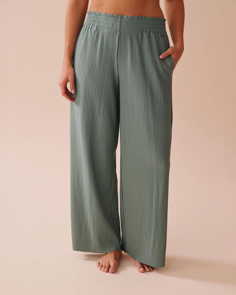 2025 Women's Spring Fashion: Mid-Waist Elastic Wide-Leg Pants