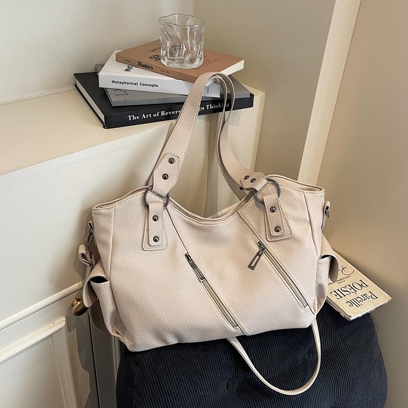 Simple Women's Handbag-PU Leather Material Fashionable Shoulder Bag with Large Capacity and Multiple Compartments Suitable for Daily and Holiday Gifts