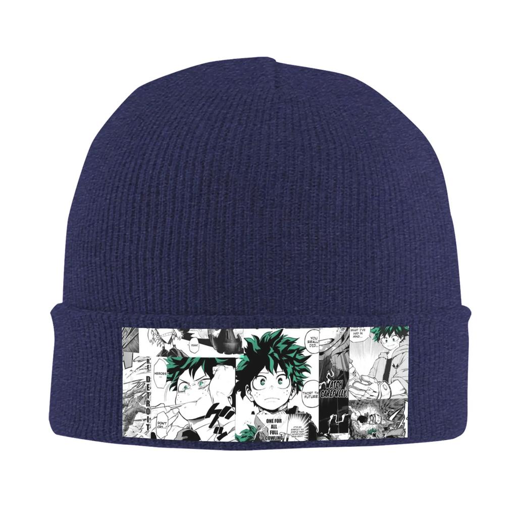My Hero Academia Deku Unisexga Collage Warm Knitted Cap Winter Knit Bonnet Hat Skullies Beanies Hip Hop Caps for Unisex
