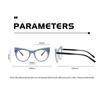 Designer Luxury Cat Eye Reading Glasses Women New Fashion Large Frame Far Sight Eyeglasses Anti Blue Light Presbyopia Eyewear