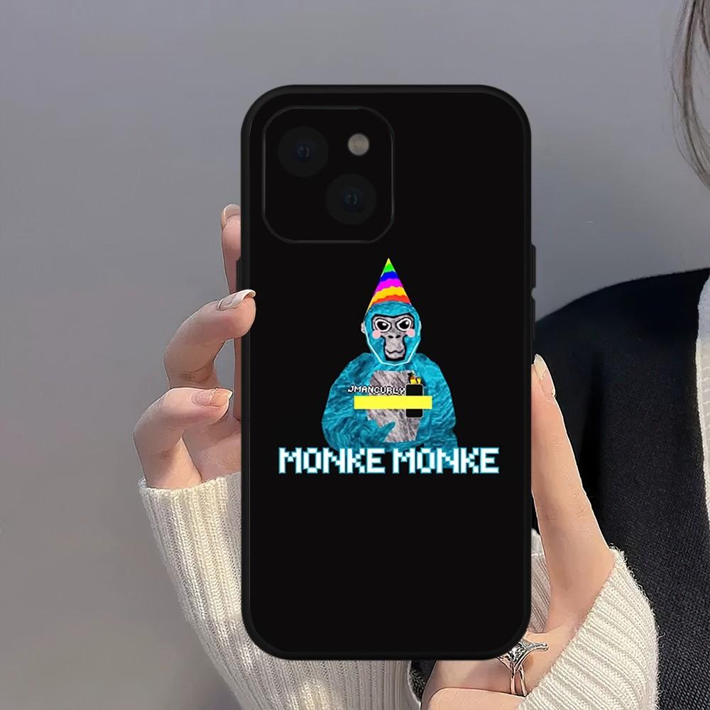 Gorilla Tag Jmancurly Monke מרצ' קייס לטלפון לאייפון מיני 11 12 13 14 15 16 פרו מקס פלוס כיסוי