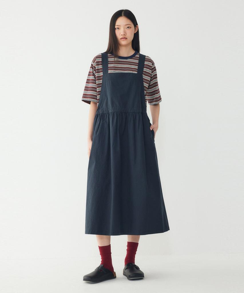 STUDIO TOMBOY Back Ribbon Layered Dress_Dark Navy 9176241981