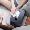 Car Mounted Tissue Box Large Rectangle PU Leather Car Napkin Holder Car Seat Back Hanging Large Capacity Paper Box