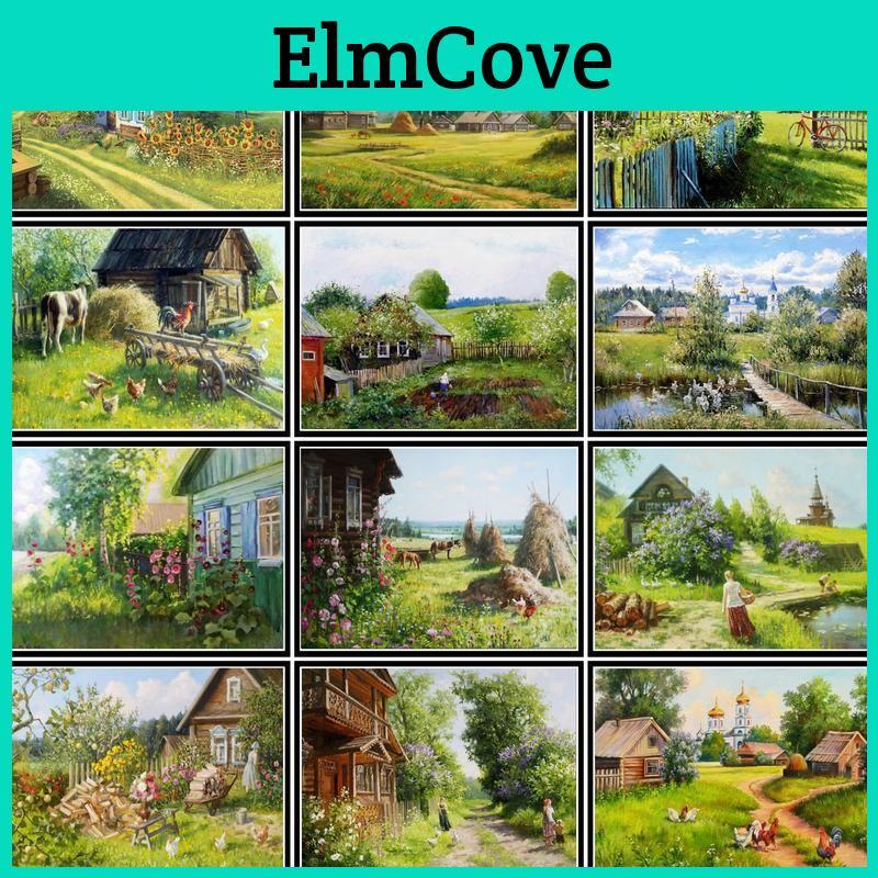Scenery Diy Painting 5d Diamond Mosaic Cross Stitch Landscape Diamond Embroidery Decorations For Home