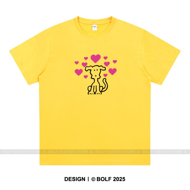 2025 New Simple Printed 100% Cotton Women's Oversized T-Shirt Loose Fit Graphic Tees Tops for Daily Wear