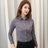 Women's Professional Black Shirt - New Spring/Summer Korean Style Workwear In Gray and Navy, Large Size Formal Tops