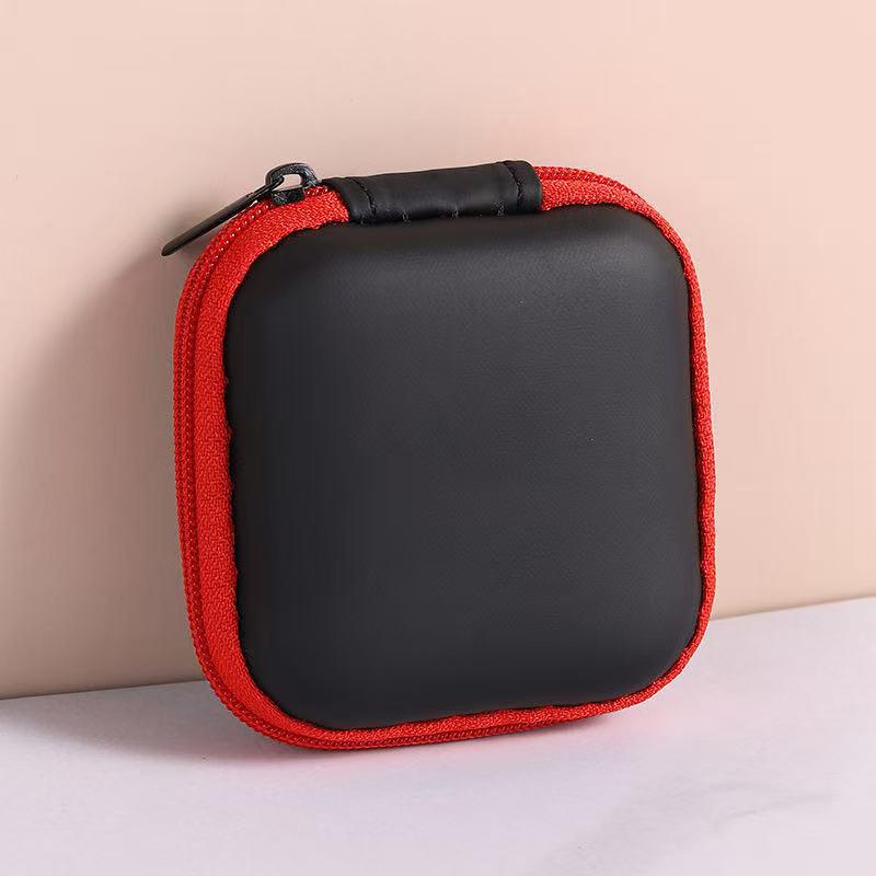 Portable Shockproof Headphone Case Earphone Bag Headset Storage Bag Hard Shell Earphone Accessories Memory Card USB Cable