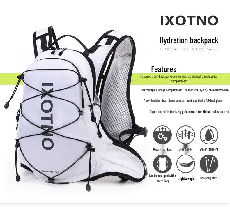 12L Cross-Country Hydration Backpack for Cycling & Trail Running