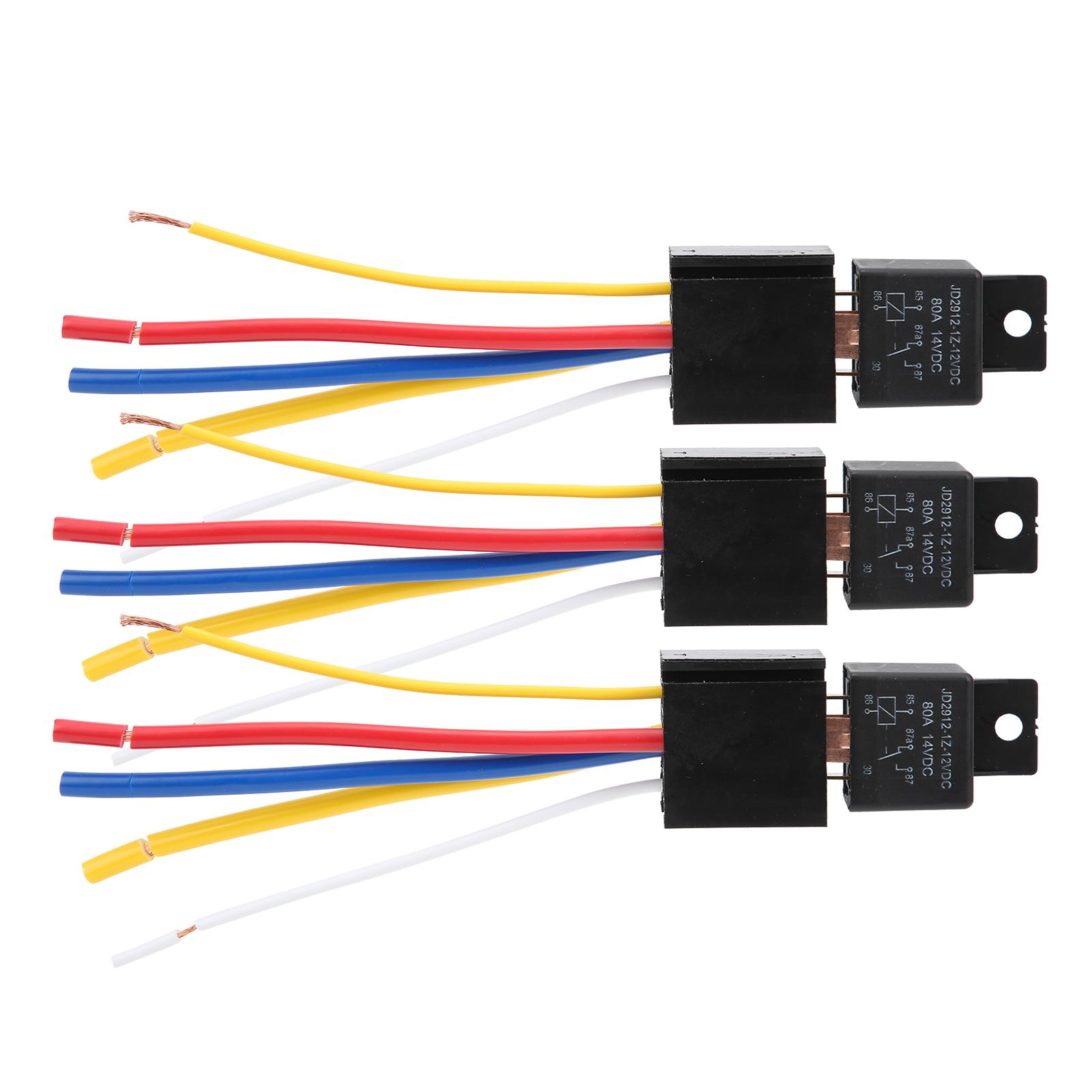 

3 шт. DC12V 80A LED Реле-мигалка Водонепроникне Ударостійке 5Реле покажчика повороту автомобіля