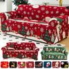 Christmas Sofa Cover Stretch Slip Covers Plastic Furniture Protector Spandex Couch Cover For Party Banquet Washable
