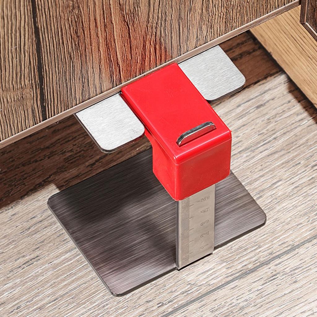 Cabinet Door Installation Position Mounting Jig Compact Adjustable for Attaching Hinges