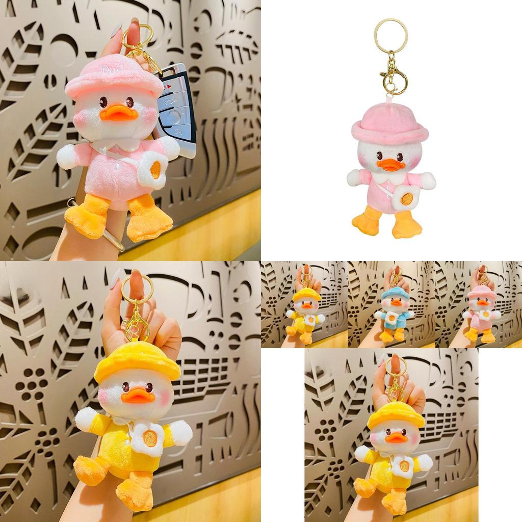 Adorable Plush Duck Keychain Cute Backpack Accessory Perfect Gift For Kids And Adults
