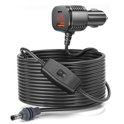 12V-24V Adapter To DC Power Cord Type-C Voltmeter For Starlink For Mini Dish Antenna Compatible With Cars, Trucks, Buses, Ships