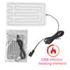 USB Heating Film Electric Heating Pad 5V Gloves Heater Foldable USB Heating Mat Multi-Function for Neck Shoulders Back Legs