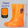 Men's Tan Quick-Dry High-Top Rain Boots - Waterproof, Non-Slip, No-Mesh Rubber Shoes