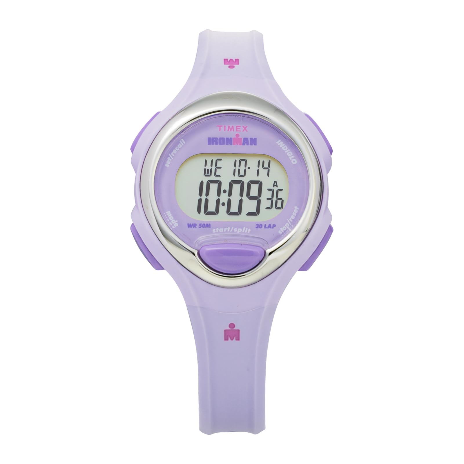 Ironman Watch Quartz 5 ATM Water Resistant Mineral Glass Purple Dial TW2W17100 Unisex [TIMEX] [Authentic] фиолетовый