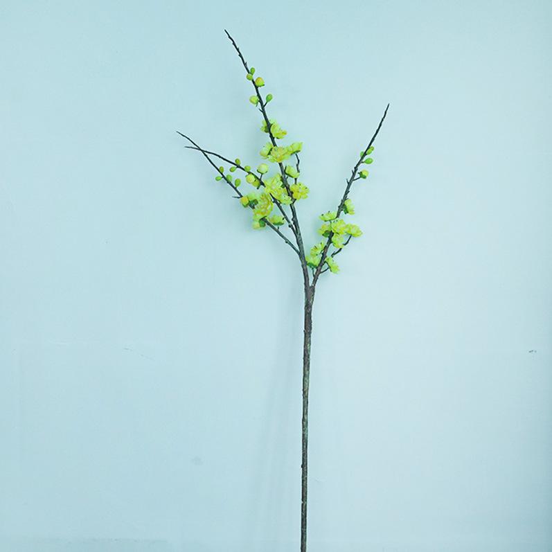 

Искусственные цветы Wintersweet, украшение интерьера, искусственные цветы, праздничная атмосфера, декорированные искусственные растения в виде сливы middle branch жёлтый