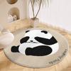Round Carpet Living Room Plush Mat Thick Children's Room Reading Area Cartoon Bedroom Study Swivel Chair Soundproof Foot Mat