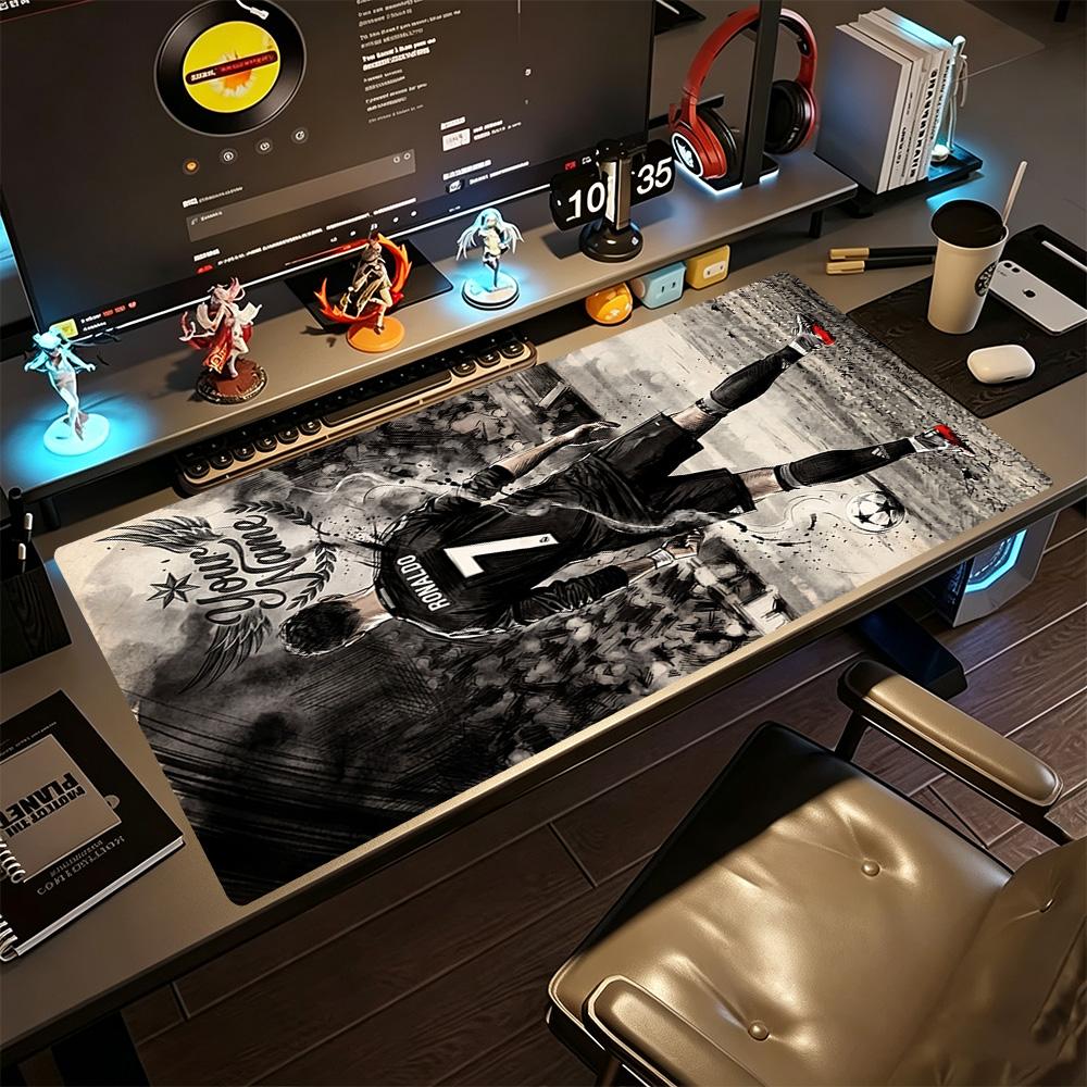 Cristiano Ronaldo (19) Personalized Name Mouse Pad Desk Mouse Pad Office Mouse Mats Non-Slip Rubber Bottom Computer Decor Item Office Use