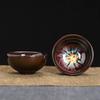 Kiln Change Tea Cup Ceramic Cups and Lanterns Kung Fu Small Tea Cups Master Cup Single Cup Jianjian Tea Set Tea Bowl Tea Cups Bucket Hats Cups