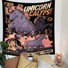 Modern Unicorn Fantasy Poster Tapestry Wall Hanging, Decor for Living Room Dorm, Gift for Women Men