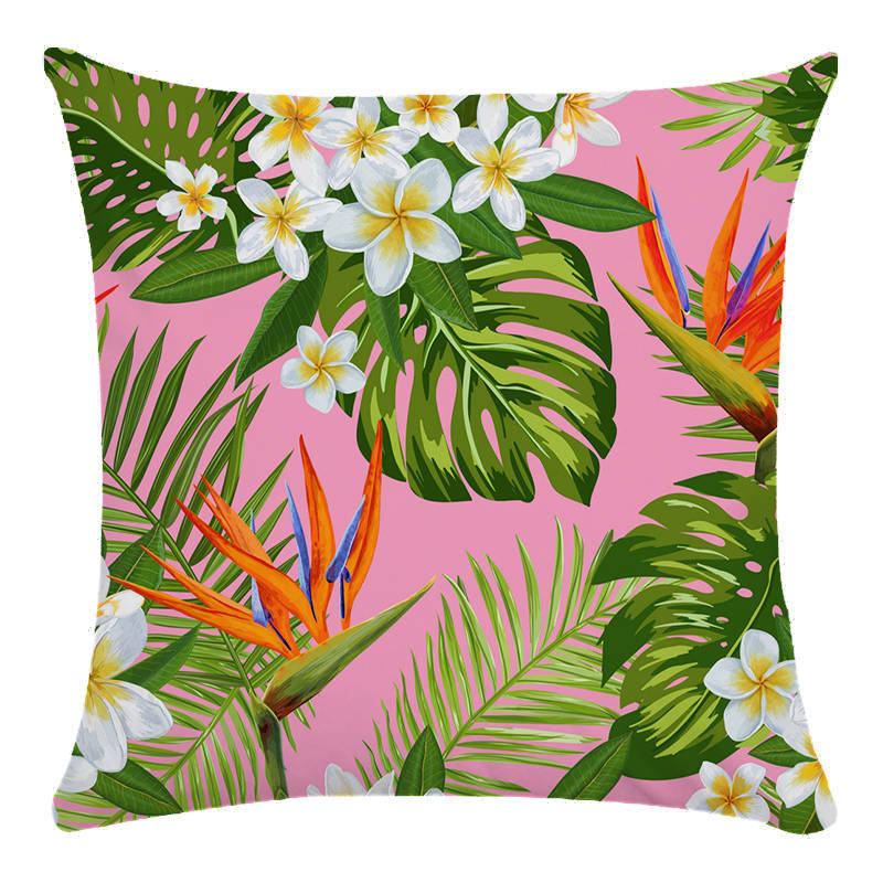 

Красочный свежий белый гардения с принтом растений, мягкая наволочка для дома, гостиной, дивана, спальни, украшение, наволочка 40X40CM