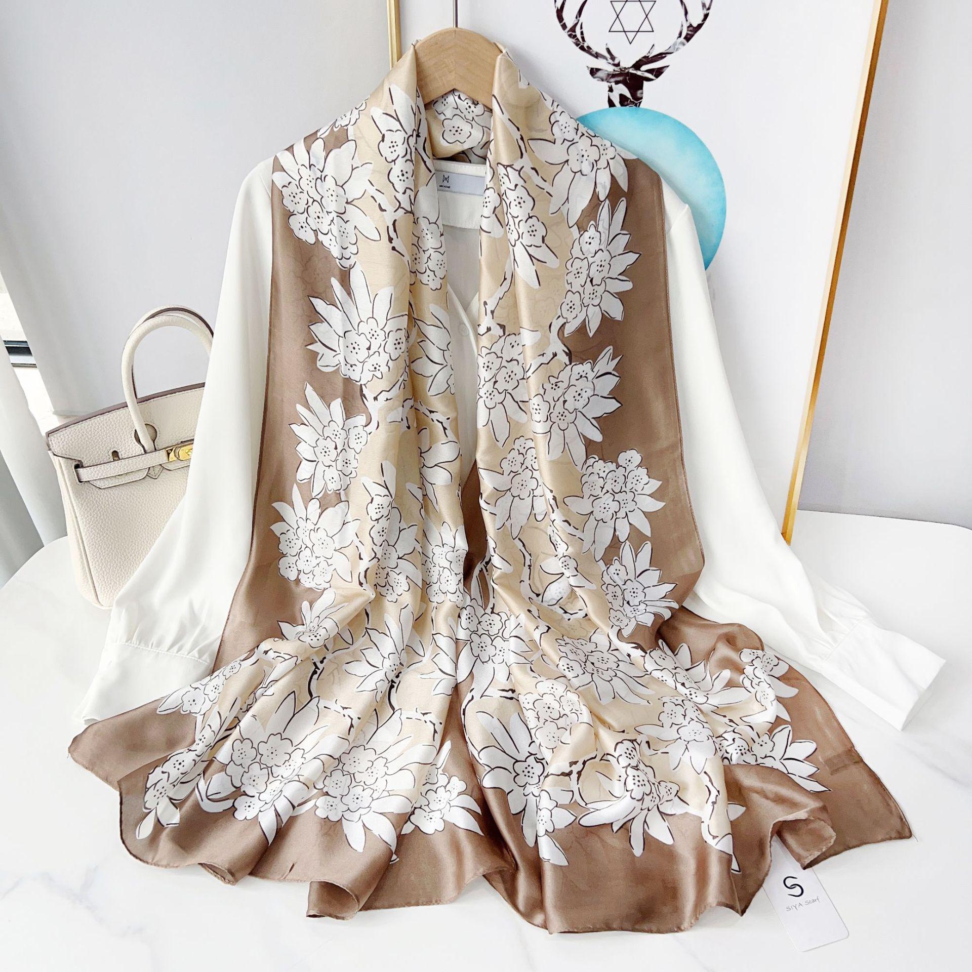 

Новинка, четыре сезона, в наличии, новый шелковый большой размер, тонкая верхняя одежда, шарф для защиты шеи, солнцезащитный крем, теплое пляжное полотенце для женщин 180*90cm