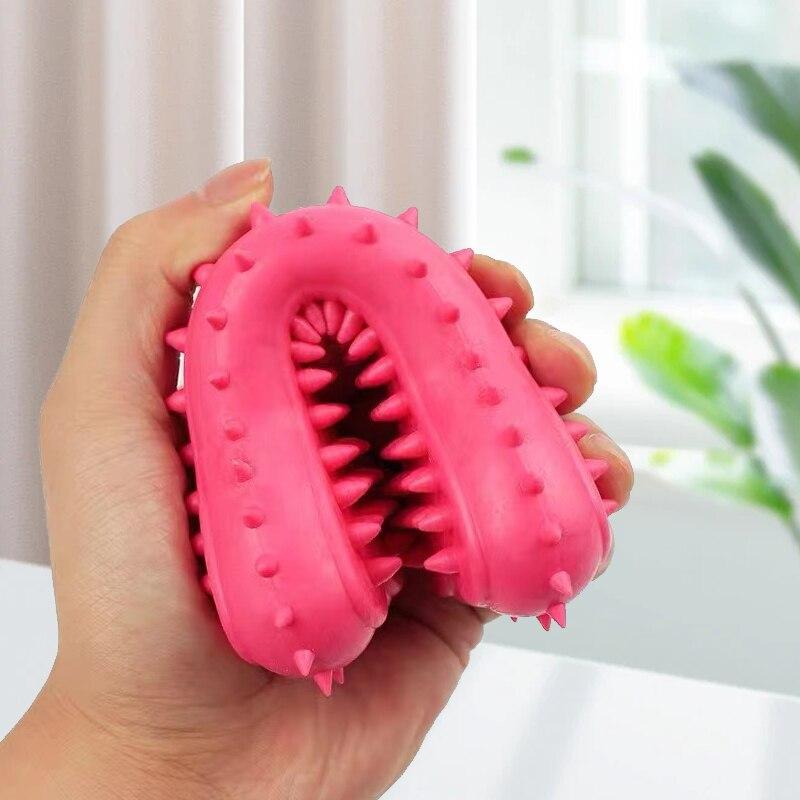 1PC Giocattolo da Masticare per Animali Domestici Gomma Morbida Resistente ai Morsi Forma di Osso Giocattoli da Masticare per la Pulizia dei Denti per Cani di Piccola Taglia Addestramento Forniture per Animali Domestici