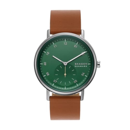 KUPPEL Two-Hand Sub-Second Luggage Leather Watch