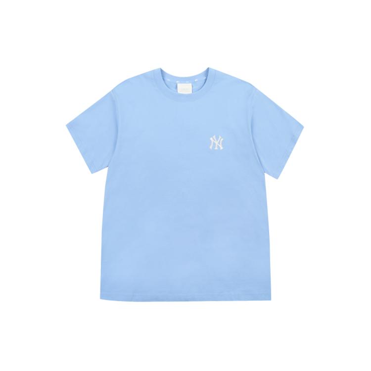 New MLB Drop Shoulder Sleeve T Shirt Unisex Sky Blue 31TSM2131-50S