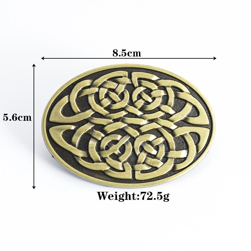 Fashion New Men's Belt Retro Whole Cowhide Smooth Buckle Belt Men's Waist Belt