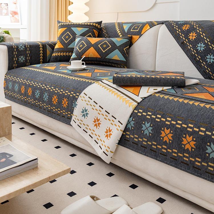 Chenier Sofa Cushion Universal In All Seasons, Simple Non-slip Seat Cushion, Sofa Cover, High-end Light Luxury Cover Cloth Towel