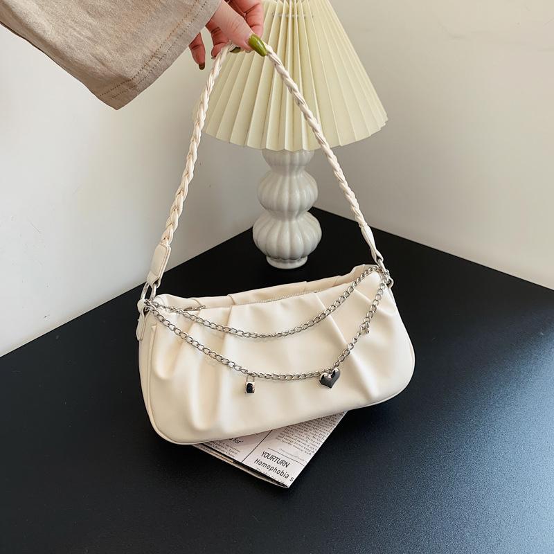 This year's popular 2025 spring new fashion simple shoulder bag casual trend underarm bag niche handbag women