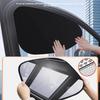 Four Piece Set of Car Electrostatic Adsorption Window Sunshade, Privacy Sunshade, Camping Window Sunshade
