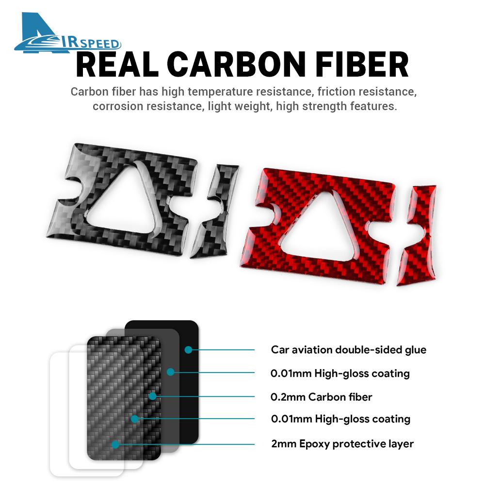 Real Soft Carbon Fiber Sticker For Kia Sportage NQ5 2022 2023 2024 2025 LHD RHD Car Warning Light Frame Trim Accessories