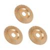 3Pcs Angled Grinder Accessories Wood Grinding Polishing Wheel Rotary Disc Angled Grinder Wood Carving and Rotary Burr Rasp Set Abrasive Disc